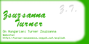 zsuzsanna turner business card